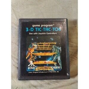 3-D Tic-Tac-Toe for Atari 2600. Tested. Game Cartridge Only.
